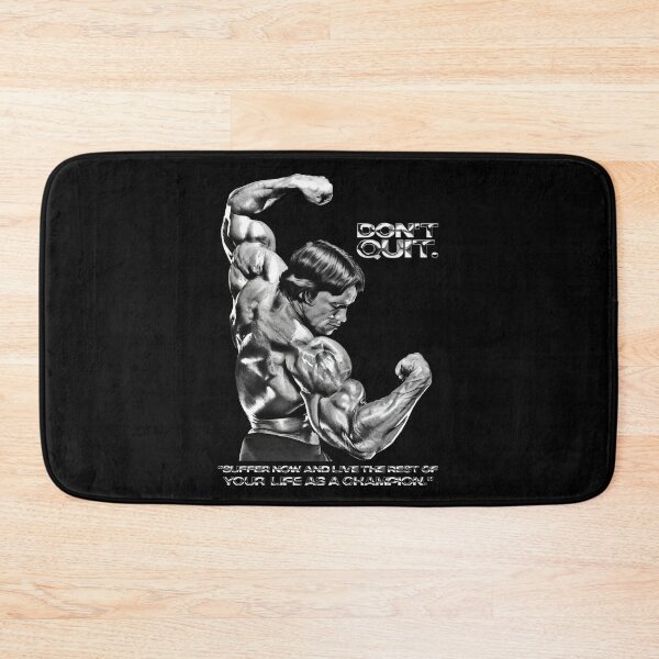 Item preview, Stoic Quote "Don't quit. Suffer now and live the rest of your life as a champion." Muhammad Ali. Arnold Schwarzenegger Fan art designed and sold by HuzaifaNaveedh.