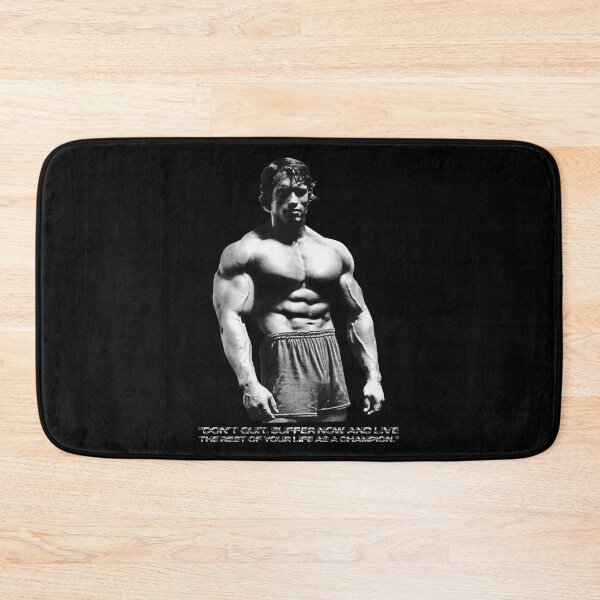 Item preview, Stoic Quote "Don't quit. Suffer now and live the rest of your life as a champion." Muhammad Ali. Arnold Schwarzenegger Fan art designed and sold by HuzaifaNaveedh.