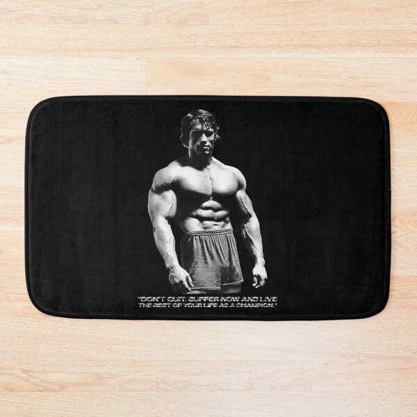 Item preview, Stoic Quote "Don't quit. Suffer now and live the rest of your life as a champion." Muhammad Ali. Arnold Schwarzenegger Fan art designed and sold by HuzaifaNaveedh.