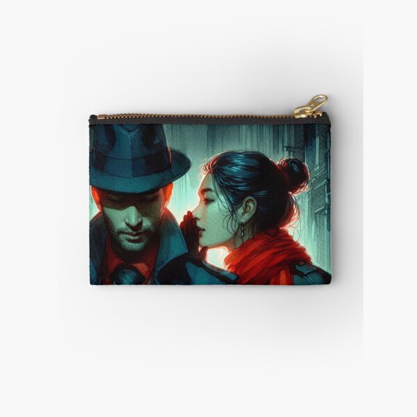 Item preview, Neo Noir Vintage Whispered Secret Man and Woman [Watercolor] designed and sold by RESToRAPTOR.