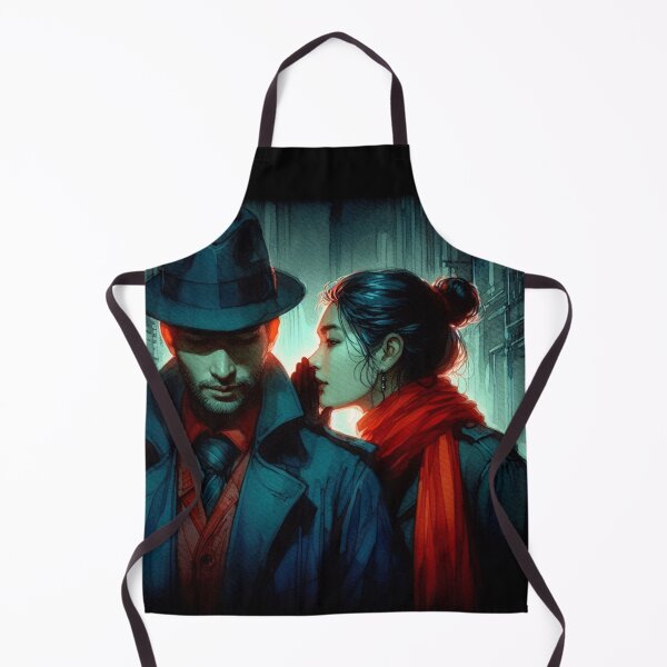 Item preview, Neo Noir Vintage Whispered Secret Man and Woman [Watercolor] designed and sold by RESToRAPTOR.