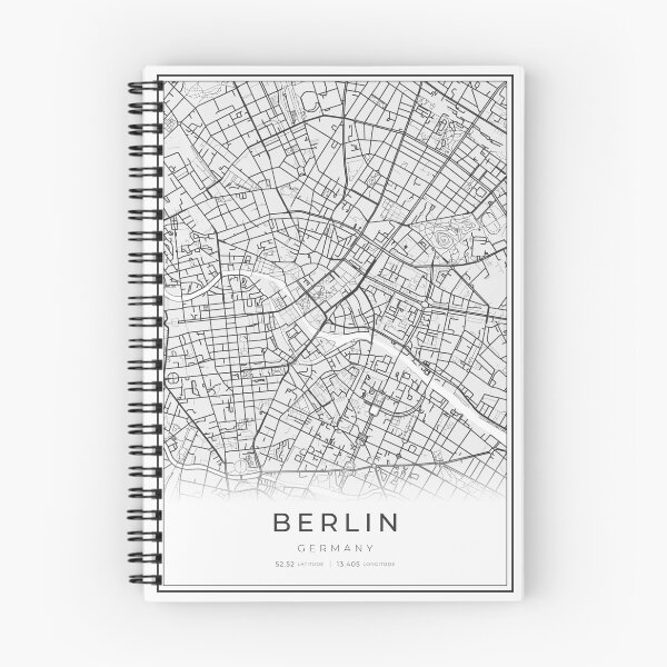 Item preview, Berlin City Map designed and sold by wally-prints.