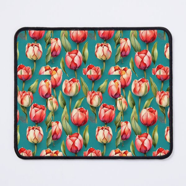 Item preview, Flores de tulipán; Patrón floral designed and sold by PatternInArt.