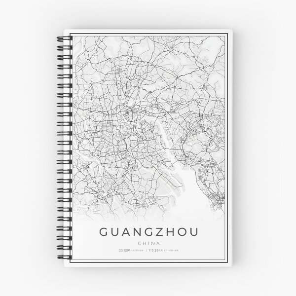 Item preview, Guangzhou City Map designed and sold by wally-prints.