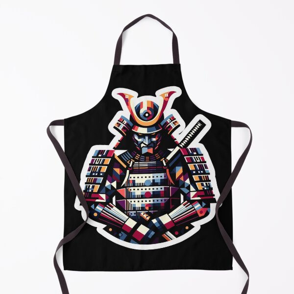 Item preview, Samurai Armor Mosaic: Geometric Pattern Sticker designed and sold by ShogunStyle.