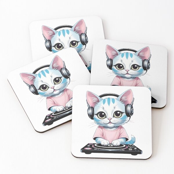 Item preview, Adorable DJ Cat designed and sold by FurryAffection.