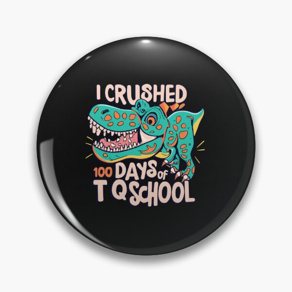 Item preview, I Crushed 100 Days of School T Rex Dinosaur Teacher Boy Gift T-Shirt designed and sold by MizoX7.