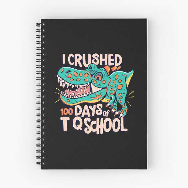 Item preview, I Crushed 100 Days of School T Rex Dinosaur Teacher Boy Gift T-Shirt designed and sold by MizoX7.
