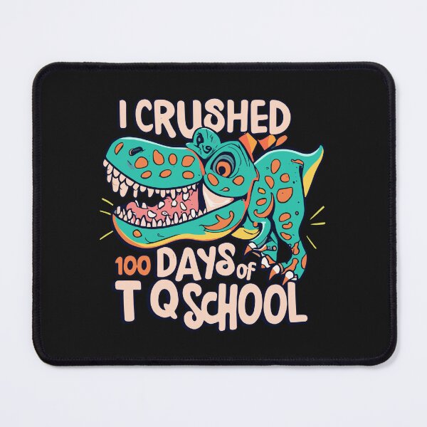 Item preview, I Crushed 100 Days of School T Rex Dinosaur Teacher Boy Gift T-Shirt designed and sold by MizoX7.