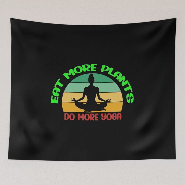 Item preview, Eat more plants do more yoga designed and sold by Ouzgane.