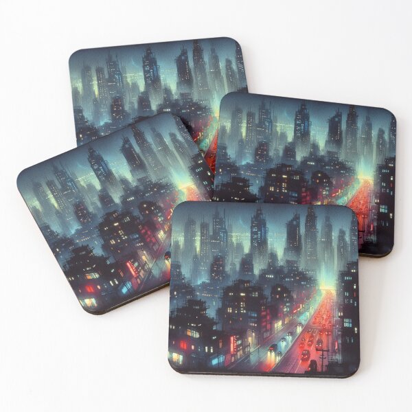 Item preview, Neo Noir Vintage City of Shadows [Watercolor] designed and sold by RESToRAPTOR.