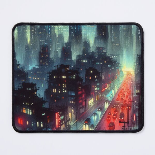 Item preview, Neo Noir Vintage City of Shadows [Watercolor] designed and sold by RESToRAPTOR.