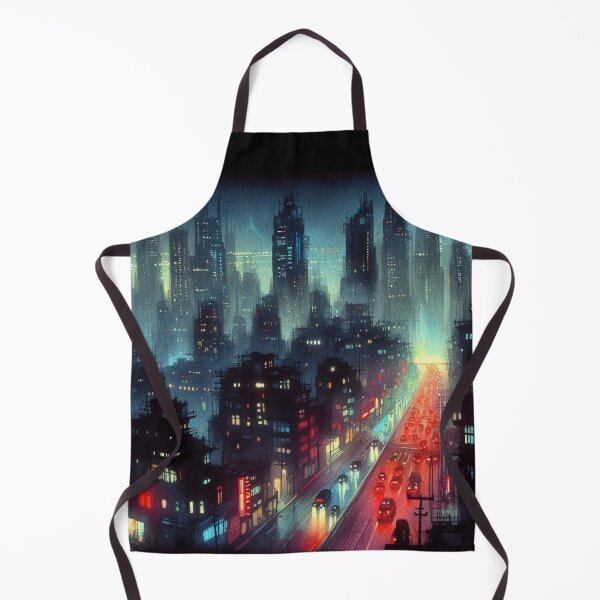 Item preview, Neo Noir Vintage City of Shadows [Watercolor] designed and sold by RESToRAPTOR.