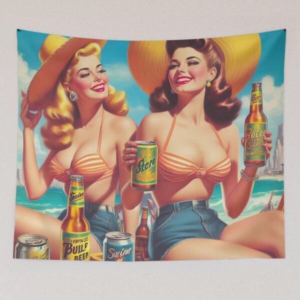 Item preview, Retro Summer Girls designed and sold by PulpVintage.