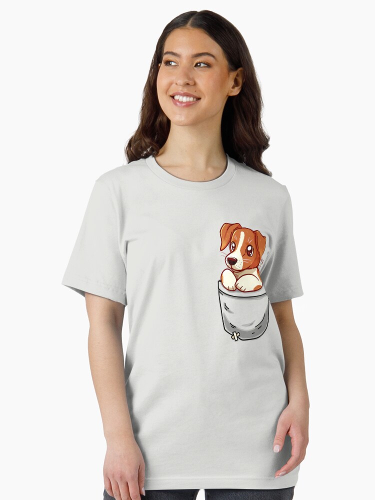 Adorable Little Jack Russell Terrier In The Pocket T-Shirt Adorable Little Jack Russell Terrier In The Pocket T-Shirt