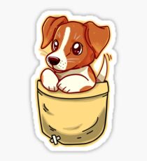 Pocket Cute Jack Russell Terrier Sticker