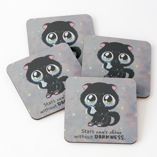 Item preview, Black, tearful cat. designed and sold by kidizajn.