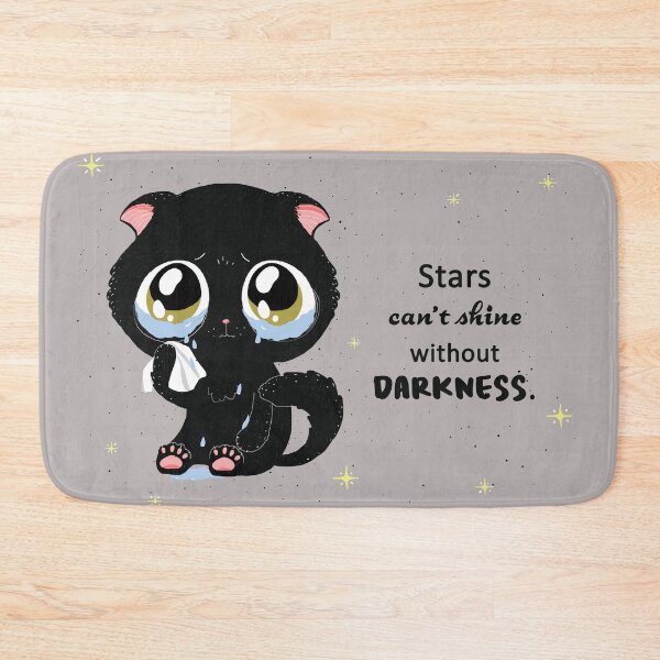 Item preview, Black, tearful cat. designed and sold by kidizajn.