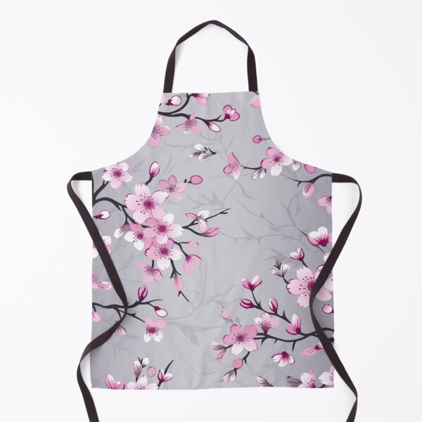 Item preview, Silver and Violet Oriental Cherry Blossoms on Beige and Chinese Wedding Double Happiness | Japanese Sakura designed and sold by GrinGalore.