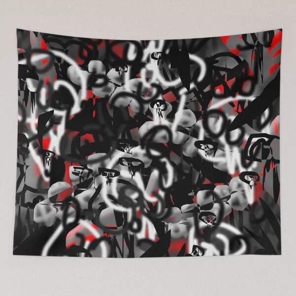 Item preview, Black Red Salad designed and sold by skullbal.