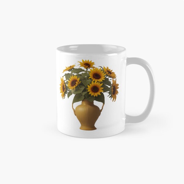 Item preview, sunflowers in a golden yellow vase summer and spring style for woman designed and sold by Carlos Gudino.