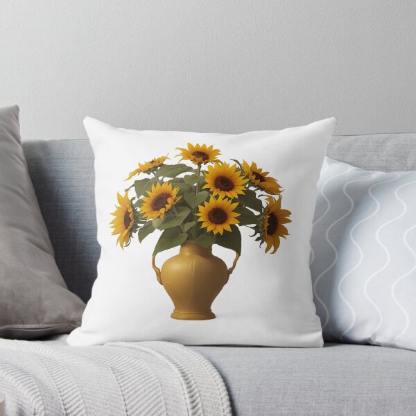 Item preview, sunflowers in a golden yellow vase summer and spring style for woman designed and sold by Carlos Gudino.