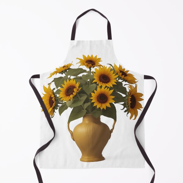 Item preview, sunflowers in a golden yellow vase summer and spring style for woman designed and sold by Carlos Gudino.
