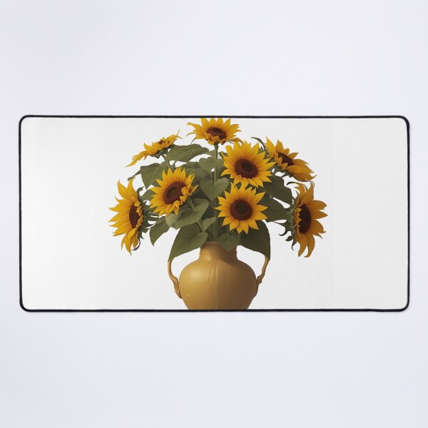 Item preview, sunflowers in a golden yellow vase summer and spring style for woman designed and sold by Carlos Gudino.