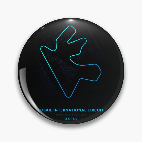 Item preview, Losail International Circuit in Qatar in Blue Neon style designed and sold by Jerhus.