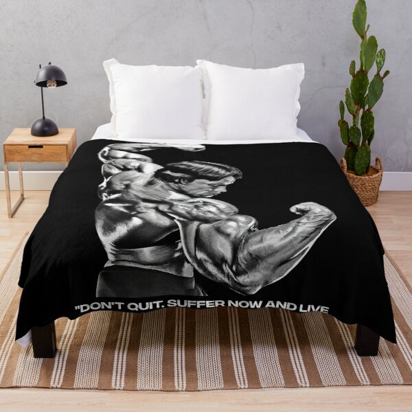 Item preview, Stoic Quote "Don't quit. Suffer now and live the rest of your life as a champion." Muhammad Ali. Arnold Schwarzenegger Fan art designed and sold by HuzaifaNaveedh.