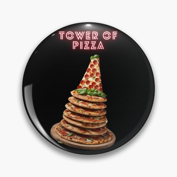 Item preview, TOWER OF PIZZA FUNNY DESIGN designed and sold by asudesign.