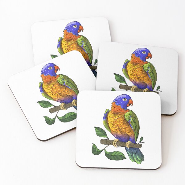 Item preview, Rainbow Lorikeet Parakeet Birb designed and sold by CecyLL.