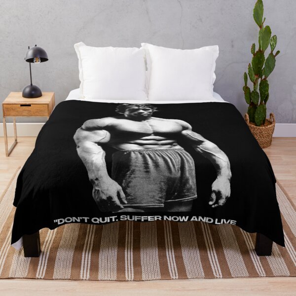 Item preview, Stoic Quote "Don't quit. Suffer now and live the rest of your life as a champion." Muhammad Ali. Arnold Schwarzenegger Fan art designed and sold by HuzaifaNaveedh.