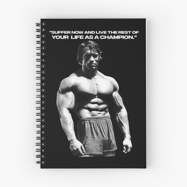 Item preview, Stoic Quote "Don't quit. Suffer now and live the rest of your life as a champion." Muhammad Ali. Arnold Schwarzenegger Fan art designed and sold by HuzaifaNaveedh.