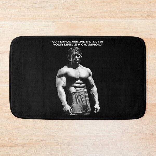 Item preview, Stoic Quote "Don't quit. Suffer now and live the rest of your life as a champion." Muhammad Ali. Arnold Schwarzenegger Fan art designed and sold by HuzaifaNaveedh.