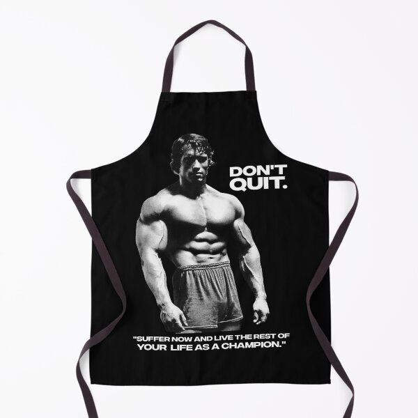 Item preview, Stoic Quote "Don't quit. Suffer now and live the rest of your life as a champion." Muhammad Ali. Arnold Schwarzenegger Fan art designed and sold by HuzaifaNaveedh.