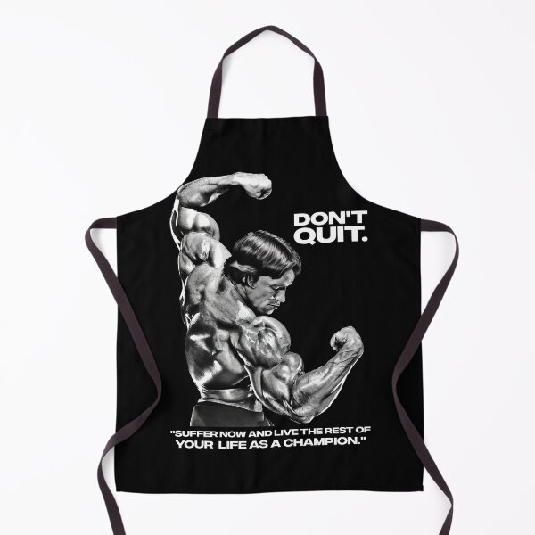 Item preview, Stoic Quote "Don't quit. Suffer now and live the rest of your life as a champion." Muhammad Ali. Arnold Schwarzenegger Fan art designed and sold by HuzaifaNaveedh.