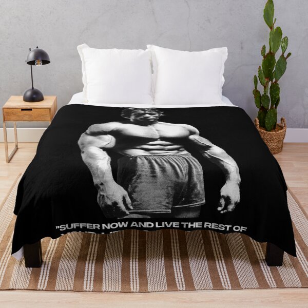 Item preview, Stoic Quote "Don't quit. Suffer now and live the rest of your life as a champion." Muhammad Ali. Arnold Schwarzenegger Fan art designed and sold by HuzaifaNaveedh.