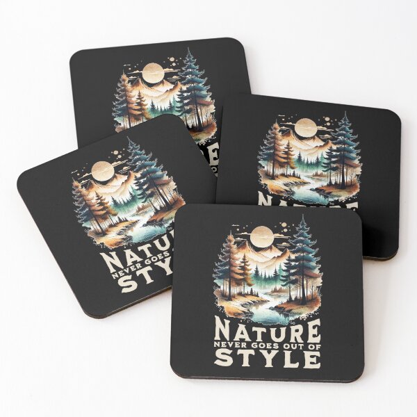 Item preview, Nature Style Camping and Hiking Quotes designed and sold by greenwhite25.