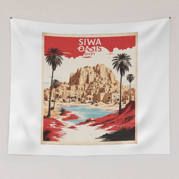 Item preview, Siwa Oasis Egypt Vintage Poster Tourism  designed and sold by TravelersGems.