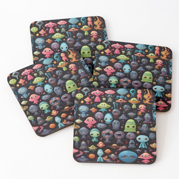 Item preview, happy aliens  designed and sold by bonjourmadame4.
