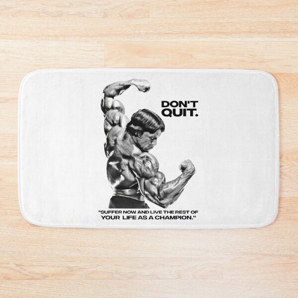 Item preview, Stoic Quote "Don't quit. Suffer now and live the rest of your life as a champion." Muhammad Ali. Arnold Schwarzenegger Fan art designed and sold by HuzaifaNaveedh.
