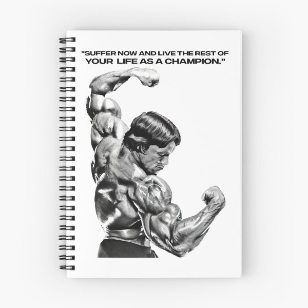 Item preview, Stoic Quote "Don't quit. Suffer now and live the rest of your life as a champion." Muhammad Ali. Arnold Schwarzenegger Fan art designed and sold by HuzaifaNaveedh.