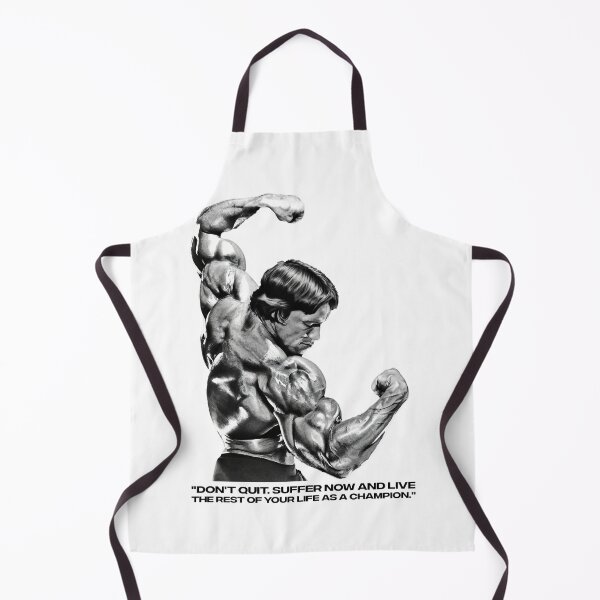 Item preview, Stoic Quote "Don't quit. Suffer now and live the rest of your life as a champion." Muhammad Ali. Arnold Schwarzenegger Fan art designed and sold by HuzaifaNaveedh.