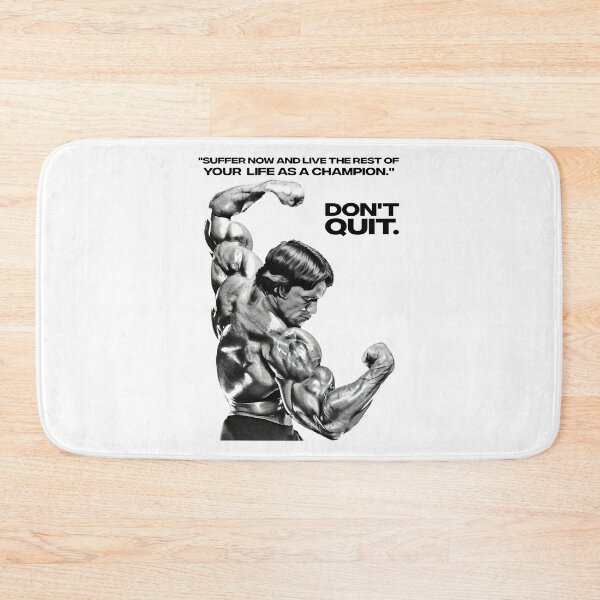 Item preview, Stoic Quote "Don't quit. Suffer now and live the rest of your life as a champion." Muhammad Ali. Arnold Schwarzenegger Fan art designed and sold by HuzaifaNaveedh.