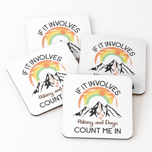 Item preview, Rainbow over the Mountains Hiking with Dog Design designed and sold by MargaretWiktor.