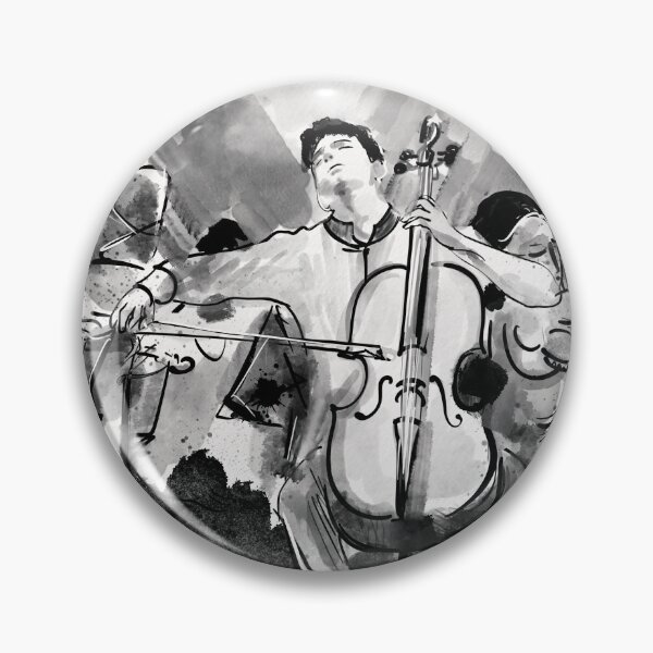 Item preview, Música Arte Violonccelo Dibujo Arte Blanco y Negro Arte Músico designed and sold by Tamarioniart.