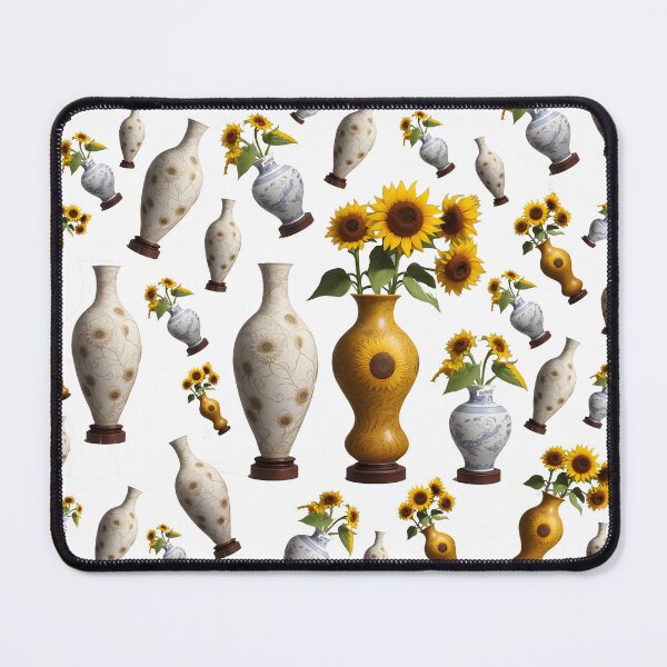 Item preview, Pattern of vases and sunflowers summer and spring collection style designed and sold by Carlos Gudino.
