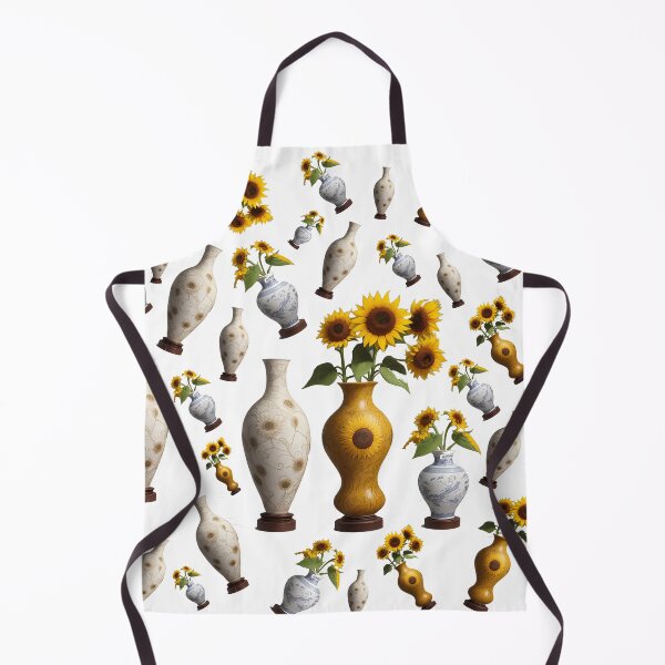 Item preview, Pattern of vases and sunflowers summer and spring collection style designed and sold by Carlos Gudino.