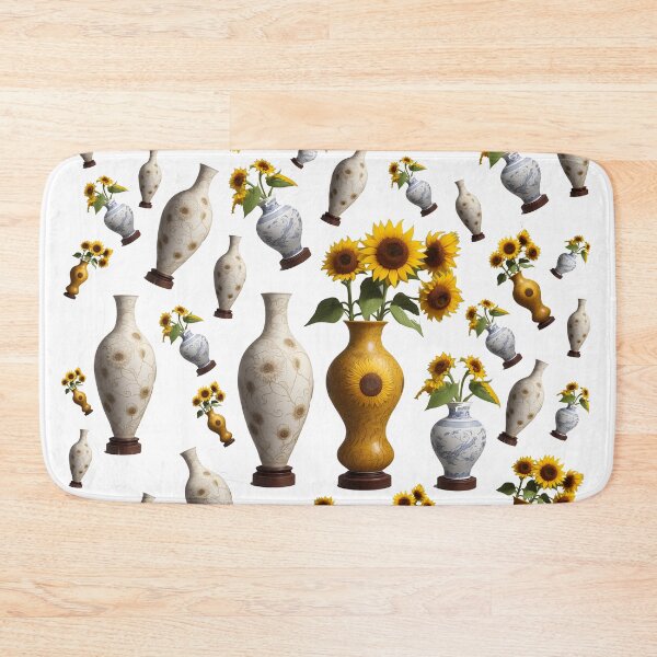 Item preview, Pattern of vases and sunflowers summer and spring collection style designed and sold by Carlos Gudino.
